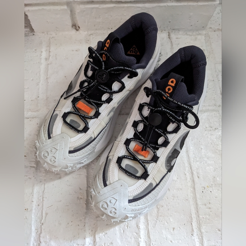 Nike ACG Sneakers - Black, White, and Orange